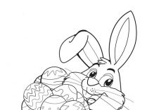 Dibujo del conejo de Pascua