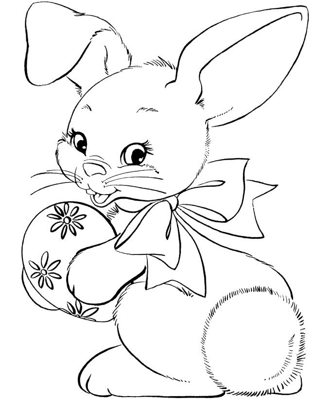 Dibujo infantil del conejo de Pascua Dibujo infantil del conejo de Pascua