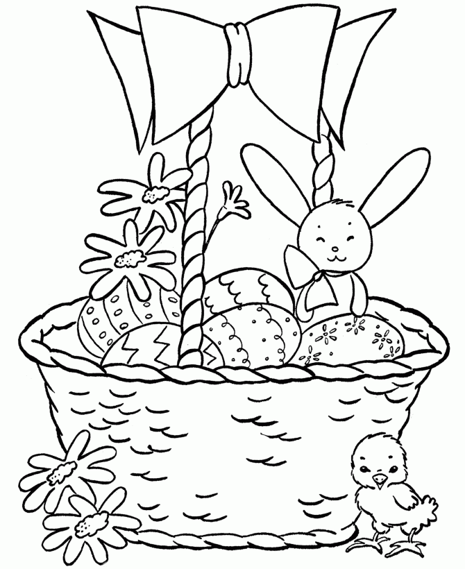 Dibujos de conejos de Pascua para pintar