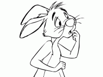 Dibujo del conejo Disney de Alicia