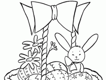Dibujos de conejos de Pascua para pintar